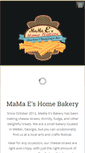 Mobile Screenshot of mamaesbakery.com